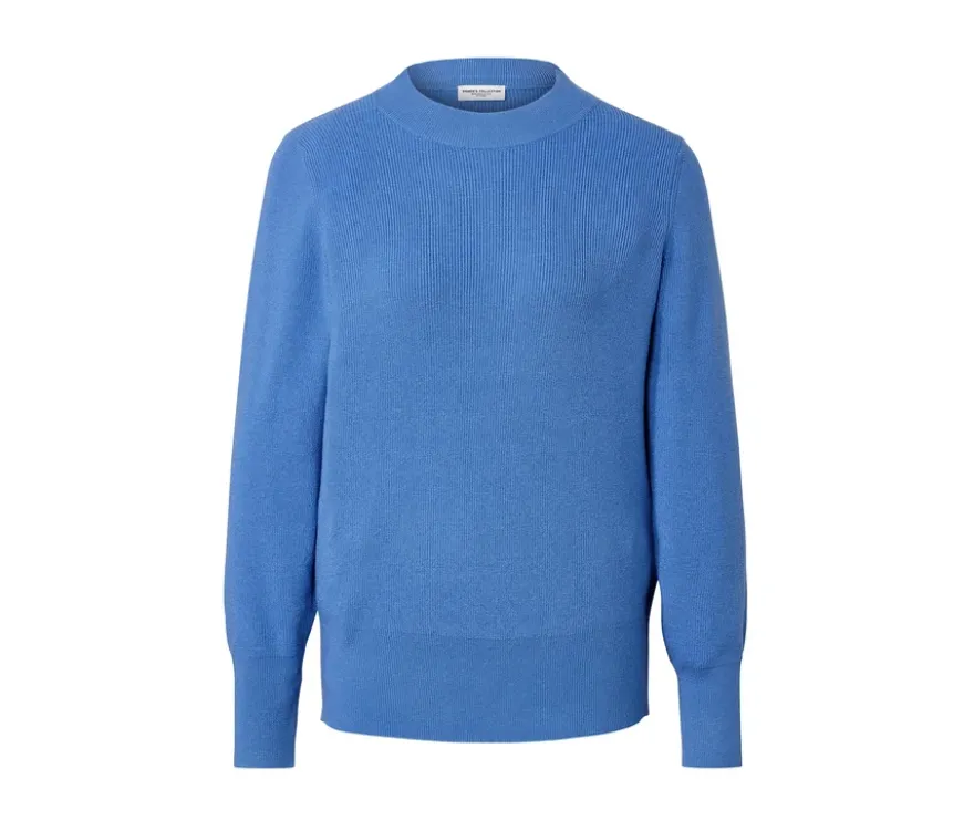 Feinstrickpullover, blau