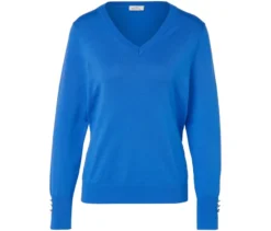 Feinstrickpullover, blau