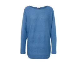 Feinstrickpullover, blau