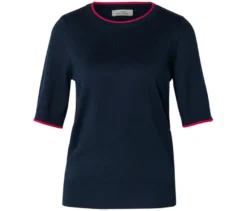 Feinstrickpullover, dunkelblau