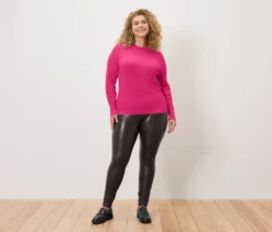Feinstrickpullover, fuchsia