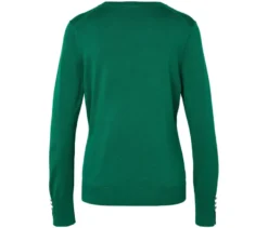 Feinstrickpullover, grün