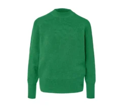 Feinstrickpullover, grün