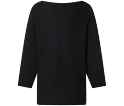 Feinstrickpullover, schwarz