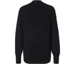 Feinstrickpullover, schwarz