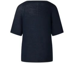 Feinstrick-Shirt, dunkelblau