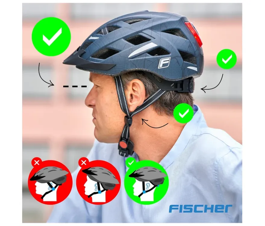 FISCHER Fahrradhelm Urban PLUS Chicago, L/XL
