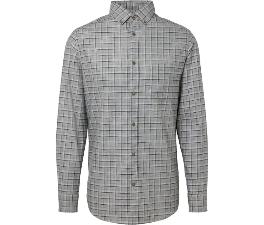 Flanell-Hemd, grau