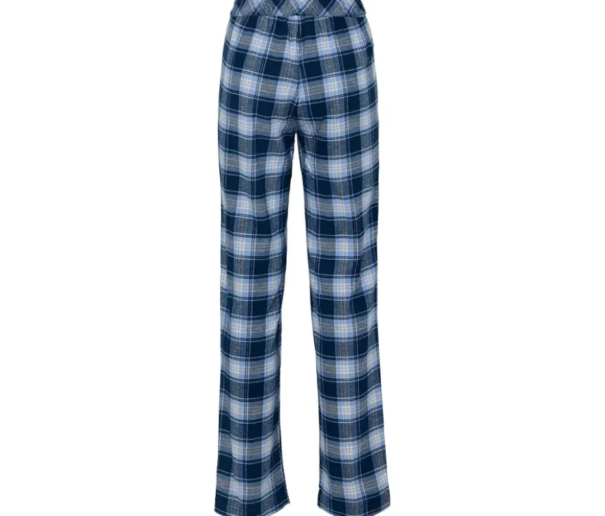 Flanell-Relaxhose, blau