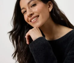 Flauschiger Strickpullover