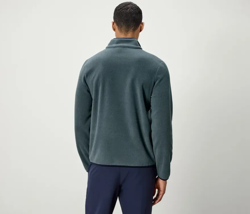 Fleece-Troyer, salbei-blau