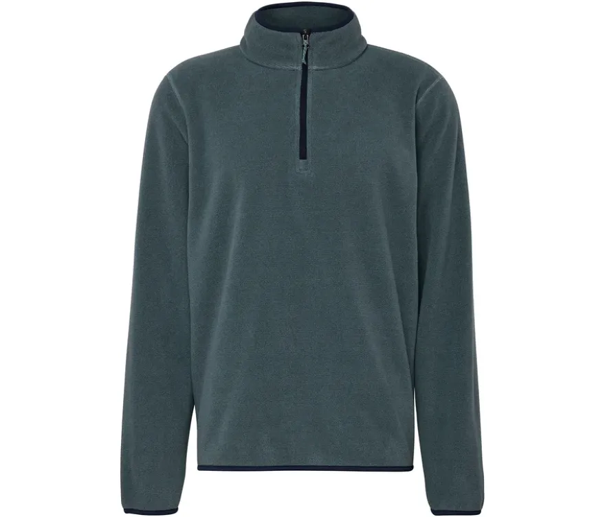 Fleece-Troyer, salbei-blau