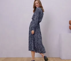 Florales Midi-Kleid