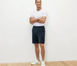 Frottee-Shorts, blau