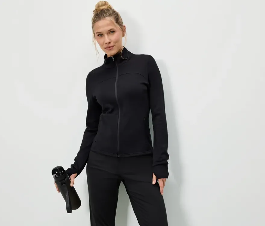Funktionsjacke mit RWS-zertifizierter Wolle