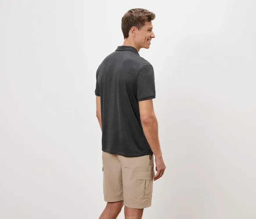 Funktions-Poloshirt, anthrazit