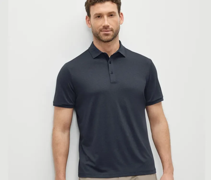 Funktions-Poloshirt, blau