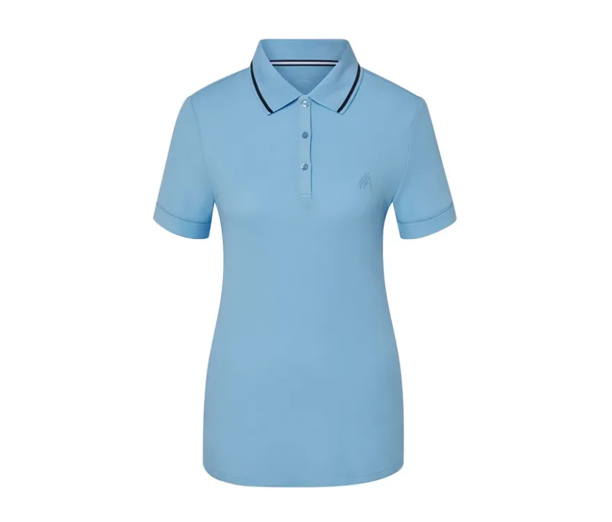 Funktionspoloshirt, hellblau