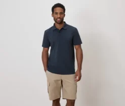 Funktions-Poloshirt, navy