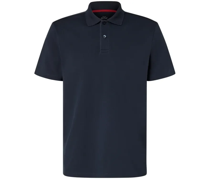 Funktions-Poloshirt, navy
