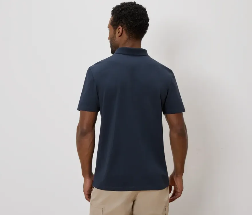 Funktions-Poloshirt, navy