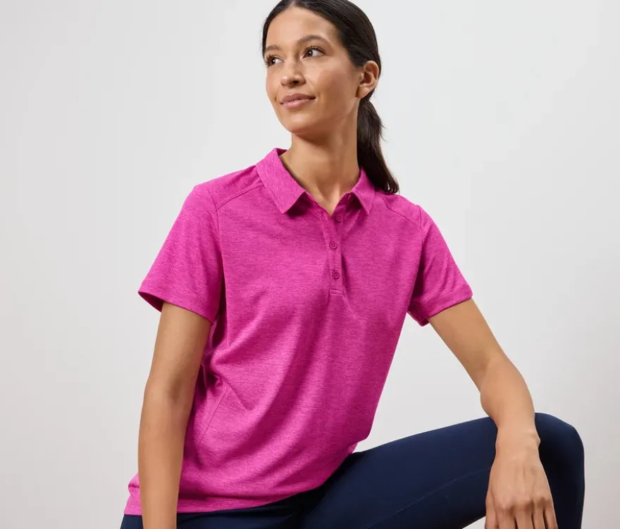 Funktions-Poloshirt, pink
