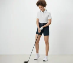 Funktionspoloshirt, weiß