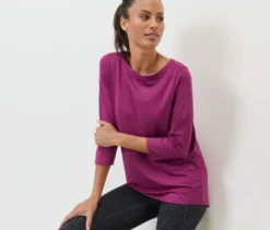 Funktionsshirt, 3/4-Arm, pink