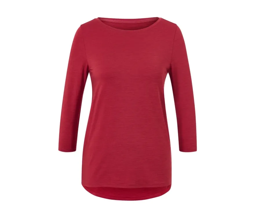 Funktionsshirt, 3/4-Arm, rot
