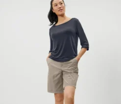 Funktionsshirt mit 3/4-Ärmel, blau