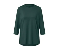 Funktionsshirt mit 3/4-Ärmel, dunkelgrün