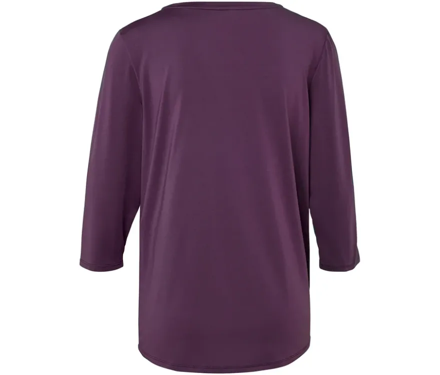 Funktionsshirt mit 3/4-Ärmel, pflaume