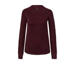 Funktionsshirt mit Wolle, rot