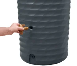 GARANTIA 2-in-1-Regenspeicher, ca. 230 l, Komplett-Set mit Pflanzenschale