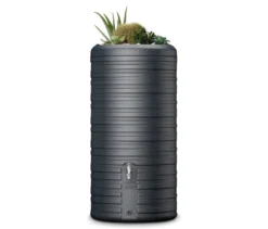 Garantia 2-in-1-Regentonne-Komplett-Setet »Nordic«, ca. 300 l, graphit-grau