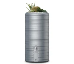 Garantia 2-in-1-Regentonne-Komplett-Setet »Nordic«, ca. 300 l, steingrau