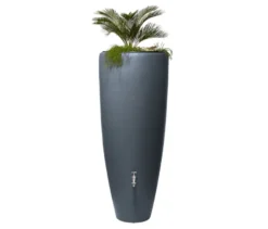 Garantia 2-in-1-Regentonne-Komplett-Set, ca. 300 l, graphit-grau