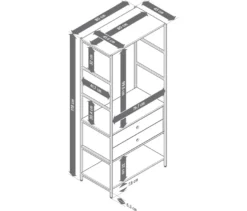 Garderobe »KLAAR« mit 2 Schubladen