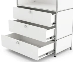 Garderobe Metall »CN3« mit Kleiderstange und 3 Schubladen