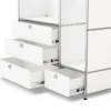Garderobe Metall »CN3« mit 2 Kleiderstangen und 4 Schubladen