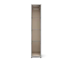 Garderobe Metall »CN3 Slim Line« mit 2 Klappenfächern, taupe