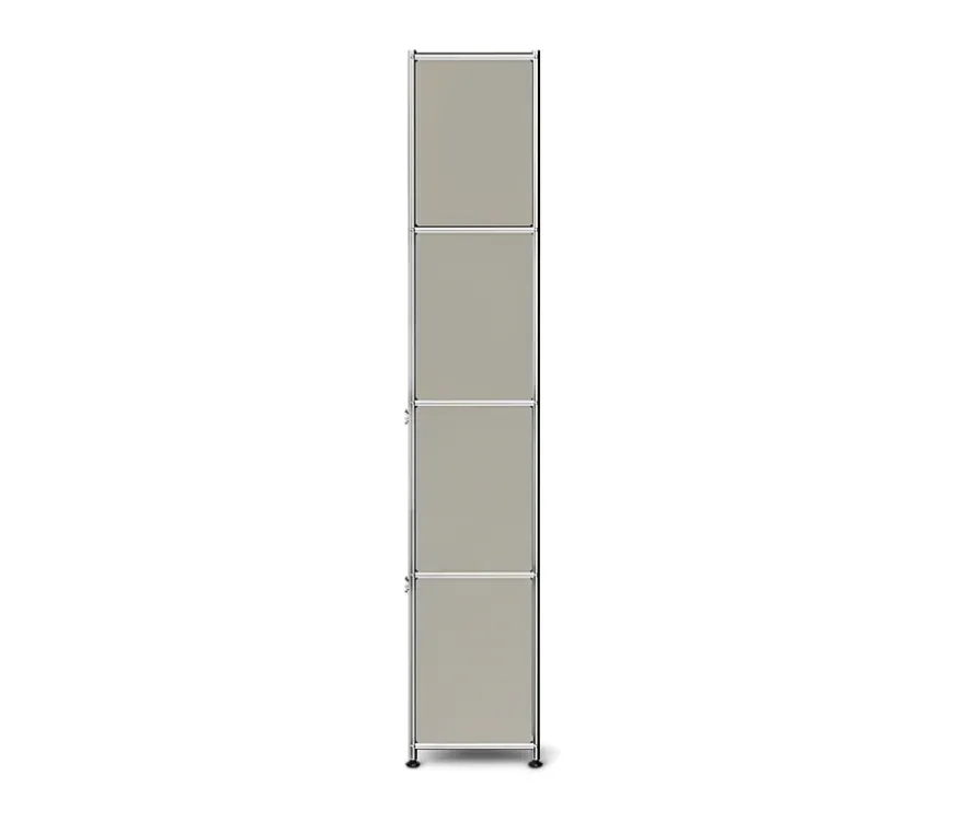 Garderobe Metall »CN3 Slim Line« mit 2 Klappenfächern, hellgrau