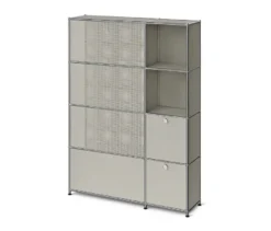 Garderobe Metall »CN3 Slim Line« mit 2 Klappenfächern, hellgrau