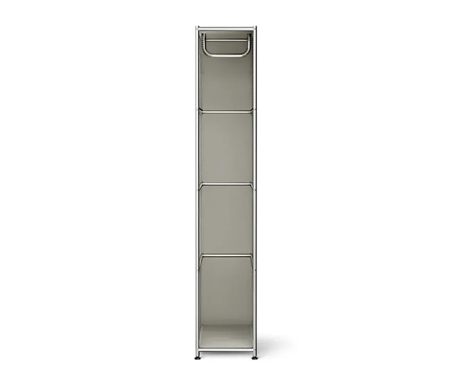 Garderobe Metall »CN3 Slim Line« mit 2 Klappenfächern, hellgrau