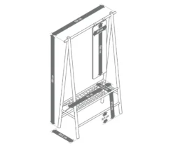 Garderobe mit Spiegel