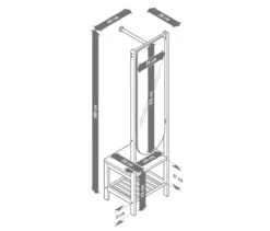 Garderobe mit Spiegel und Ablage