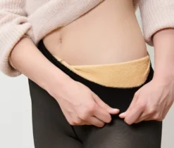 Gefütterte Feinstrumpfhose in transparenter Optik