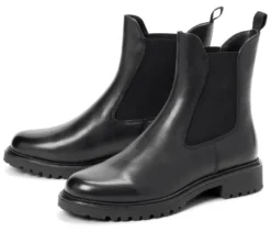 Gefütterte Leder-Boots