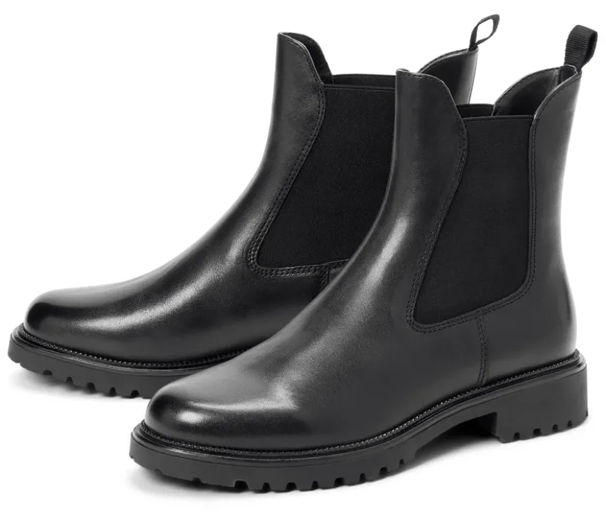 Gefütterte Leder-Boots