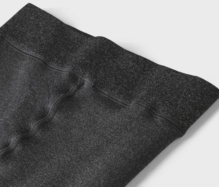 Gefütterte Leggings, anthrazit meliert